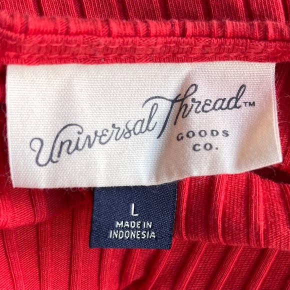 •Universal Thread• Ribbed Knit Surplice Top - Size Large - Picture 2 of 8